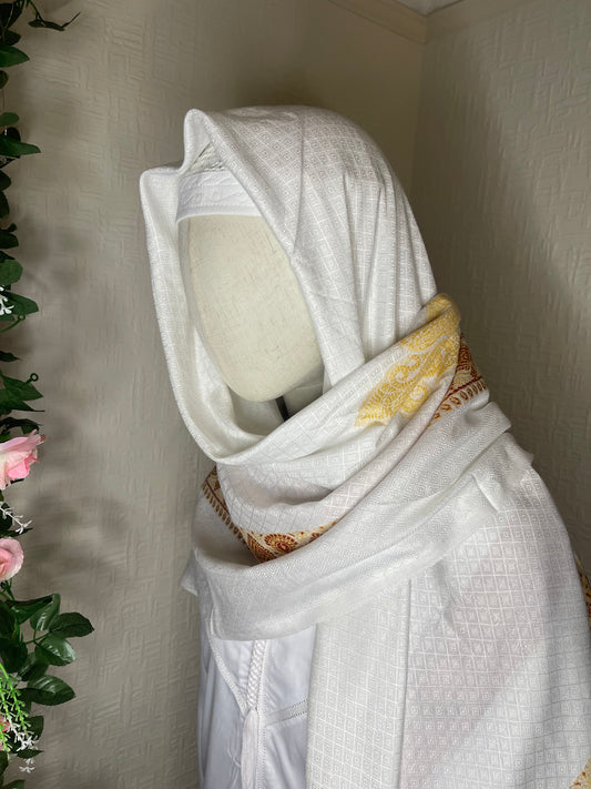 Ismail Collection- White Yemini Shemagh