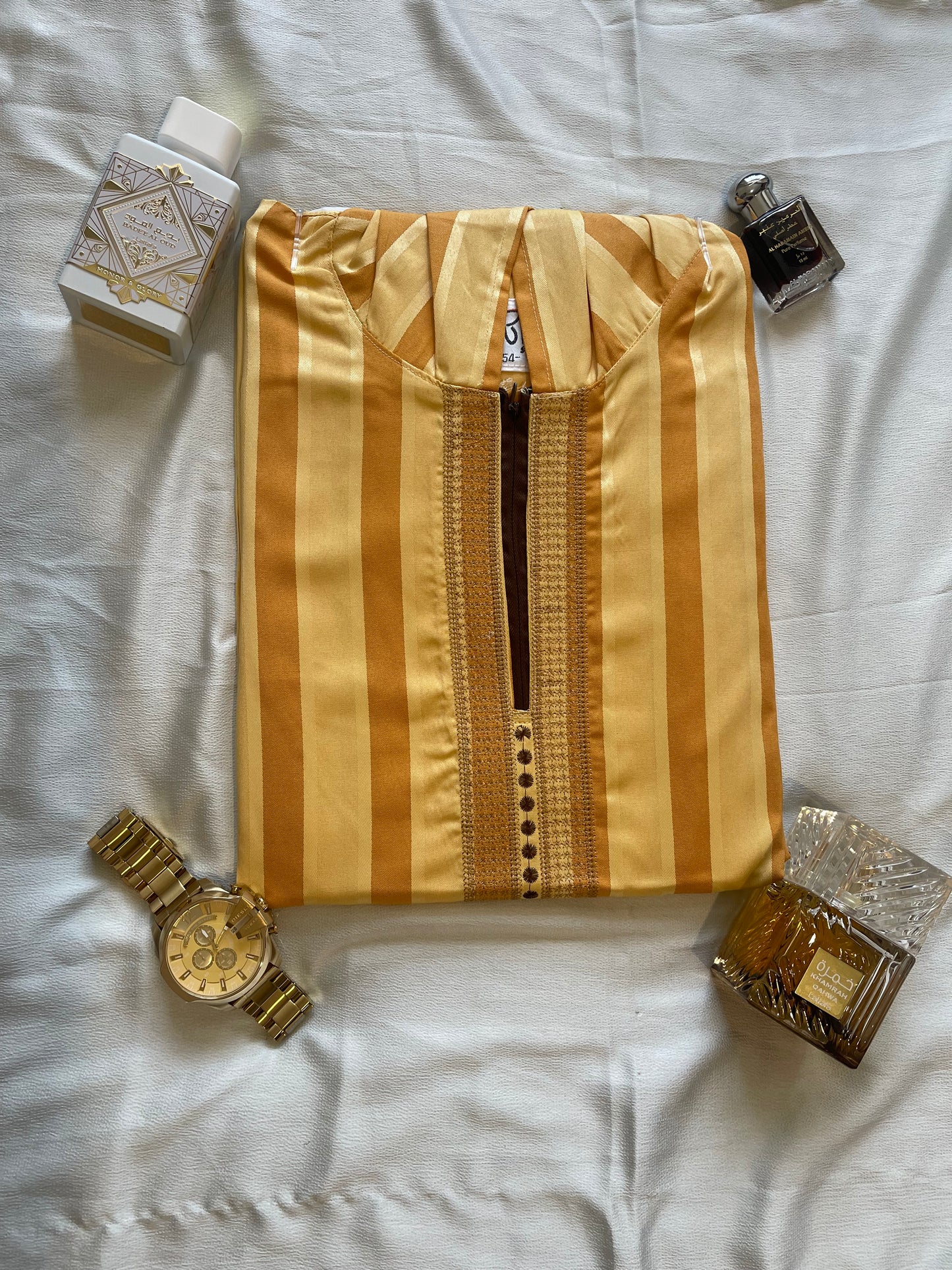 Mustard Moroccan Djellba - Shabaz Collection