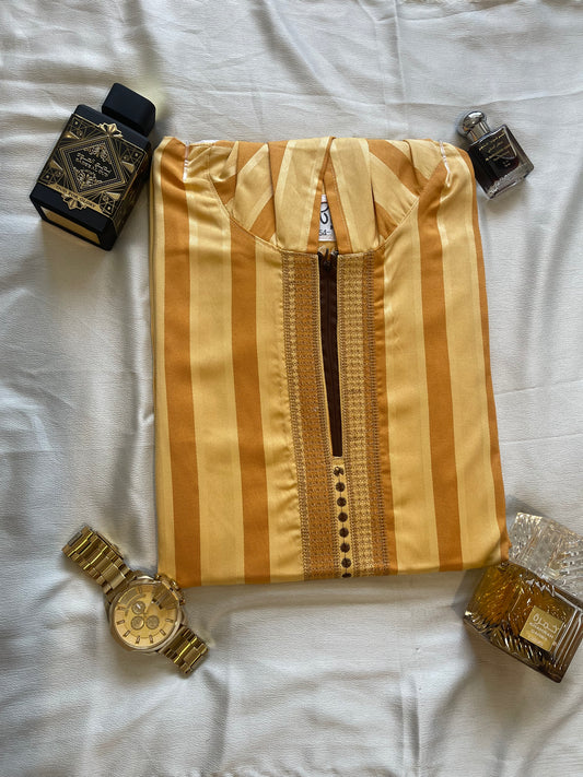 Mustard Moroccan Djellba - Shabaz Collection