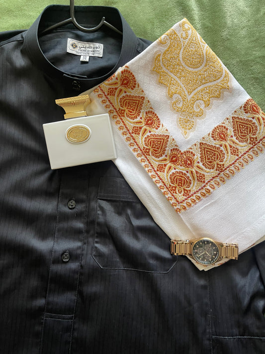 Bundle Emirati Thobe & Yemini Shemagh.
